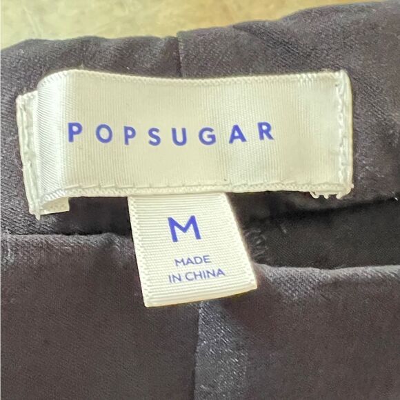 POPSUGAR Black Flared Dress Pants Workwear Women’s Size Medium W/ Front Seem - Picture 4 of 6